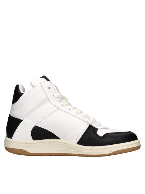 Sneakers in pelle ed ecopelle PAP | PAPU004 034BIANCO-NERO